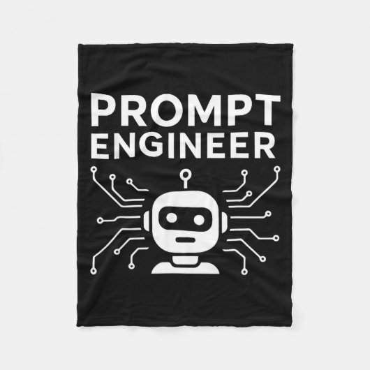 Prompt Engineer Kleding Grappige Ai Tech Humor Cad Fleece Deken (Voorkant)
