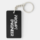 Prompt engineer minimalistische quote sleutelhanger (achterkant)