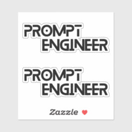 Prompt engineer minimalistische quote sticker