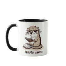 Promptly Annoyed Otter - grillige Cartoon ontwerp