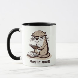 Promptly Annoyed Otter - grillige Cartoon ontwerp Mok