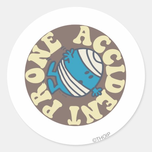 Prone Accident Ronde Sticker (Voorkant)