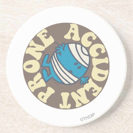 Prone Accident Zandsteen Onderzetter (Voorkant)