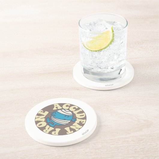 Prone Accident Zandsteen Onderzetter (Zijkant)