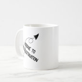 Prone to Procrastination Funny Mug Koffiemok (Voorkant links)