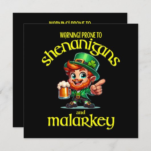 Prone to shenanigans (Voorkant / Achterkant)