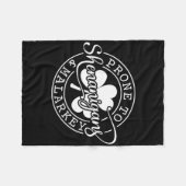 Prone To Shenanigans And Malarkey St Patricks Day  Fleece Deken (Voorkant (Horizontaal))