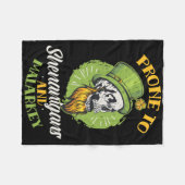 Prone To Shenanigans And Malarkey St. Patricks Day Fleece Deken (Voorkant (Horizontaal))