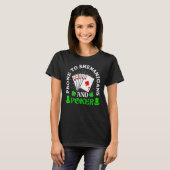 Prone To Shenanigans And Poker Shamrock St Patrick T-shirt (Voorkant volledig)