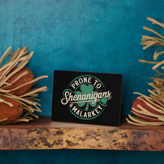 Prone to Shenanigans & Malarkey St Patrick's Day Fotoplaat (Zijkant)