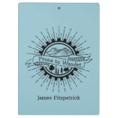 Prone to Wander Traveler Klembord (Achterkant)