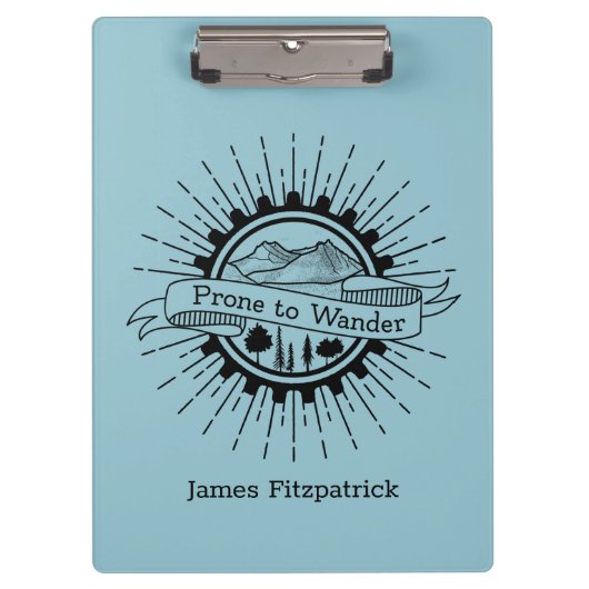 Prone to Wander Traveler Klembord (Voorkant)
