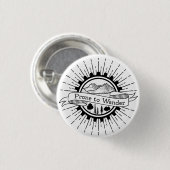 Prone to Wander Traveler Ronde Button 3,2 Cm (Voorkant /achterkant)