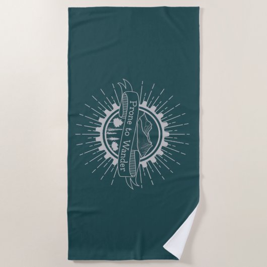 Prone to Wander Traveler Strandlaken (Voorkant)