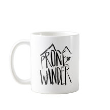 Prone to Wander | Zwarte stijl penseelscript