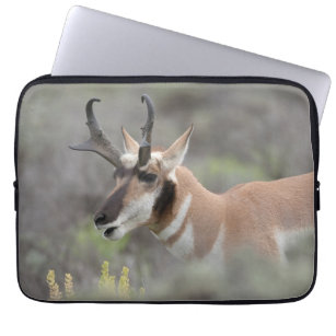 Pronghorn Antelope Buck   Grand Tetons Laptop Sleeve