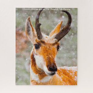 Pronghorn Deer Wyoming. kerstcadeautjes Legpuzzel