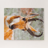 Pronghorn Deer Wyoming. kerstcadeautjes Legpuzzel (Horizontaal)