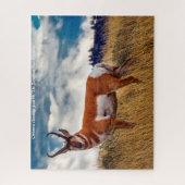 Pronghorn Deer Wyoming. kerstcadeautjes Legpuzzel (Verticaal)