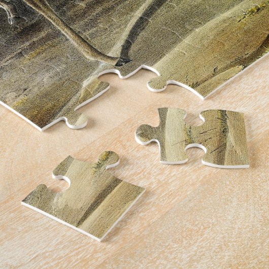 Pronghorn (Prong-horned Antelope) van Audubon Legpuzzel (Zijkant)