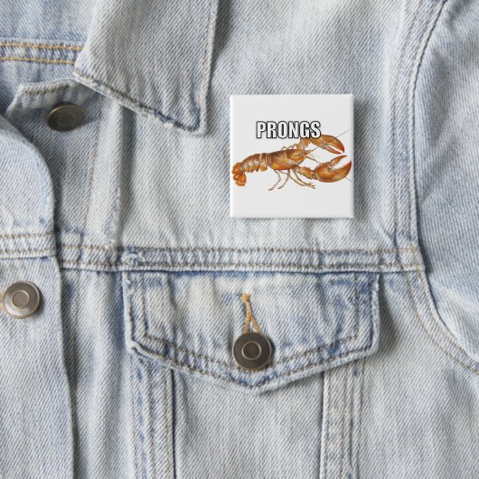 Prongs-Button Vierkante Button 5,1 Cm (In situ)