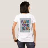 pronken met je gebreken t-shirt (Achterkant volledig)