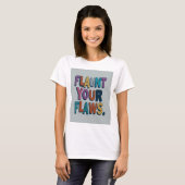 pronken met je gebreken t-shirt (Voorkant volledig)