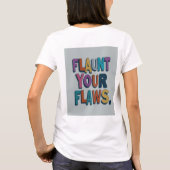 pronken met je gebreken t-shirt (Achterkant)