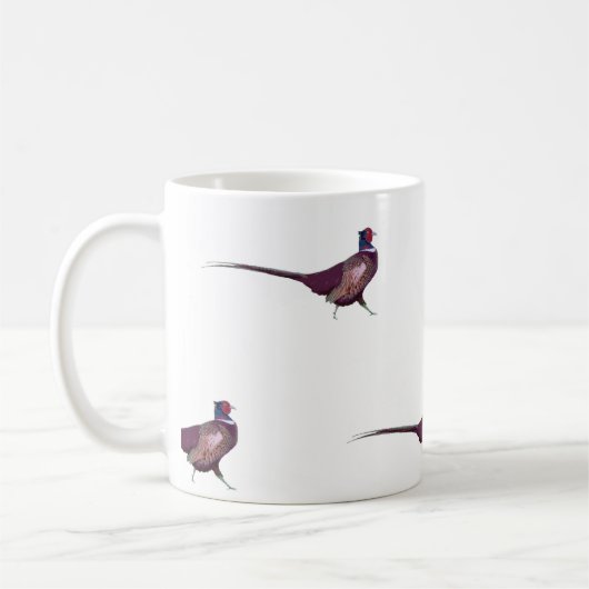 Pronkende fazant koffiemok (Links)