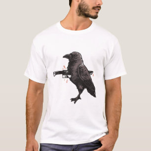 Pronkende Raven Donkere Humor T-shirt