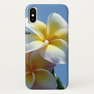 Pronkerige Plumeria Frangipani Bloesems iPhone X Hoesje
