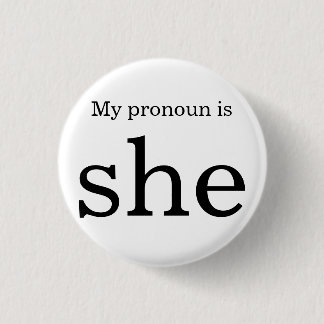 Pronoun badge ronde button 3,2 cm