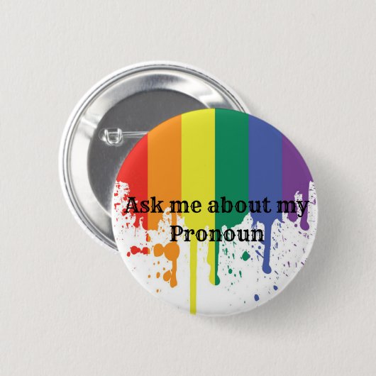 Pronoun Button (Voorkant /achterkant)