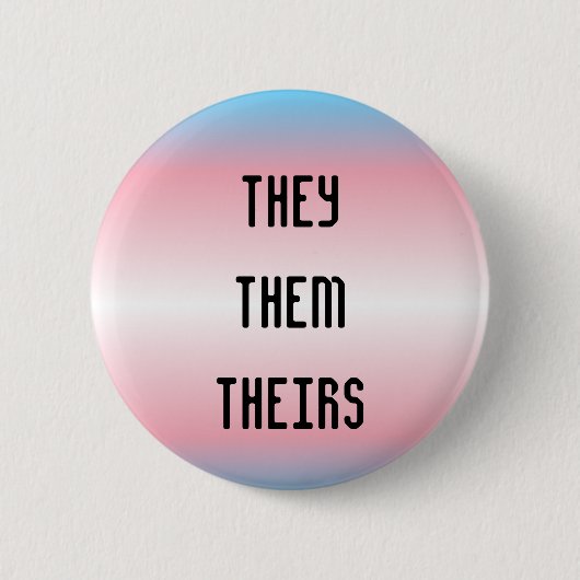 Pronoun-Button van hen/Them/Theirs Ronde Button 5,7 Cm (Voorkant)