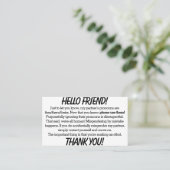 Pronoun Cards (zij/zij partner) Visitekaartje (Staand voorkant)