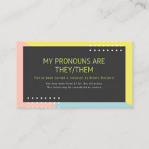 Pronoun Intervention (Fine) "Zij/Them"