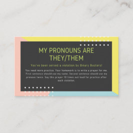 Pronoun Intervention "Zij/Them" (Prayer) Visitekaartje