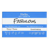 Pronoun Name Tag (Voorkant)