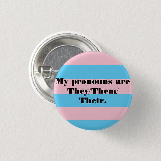 Pronoun Pins - Zij/zij Ronde Button 3,2 Cm (Voorkant /achterkant)