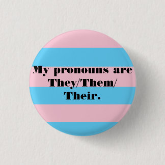 Pronoun Pins - Zij/zij Ronde Button 3,2 Cm