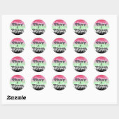  Pronoun Recipromantic Pride Flag Ronde Sticker (Vel)