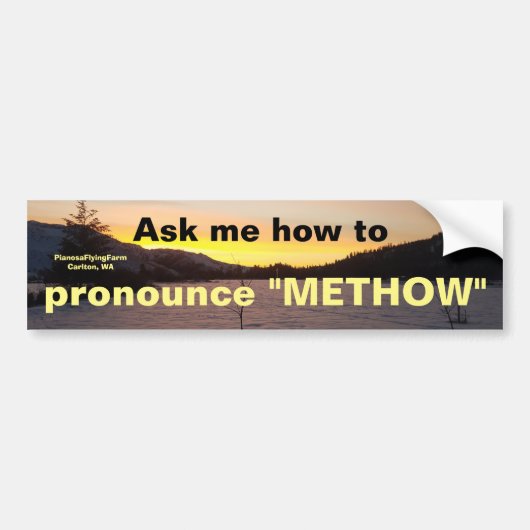 Pronounce "Methode" bumpersticker (Voorkant)