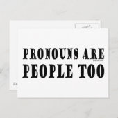 Pronouns Briefkaart (Voorkant / Achterkant)