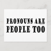 Pronouns Briefkaart (Voorkant)