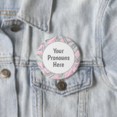 PRONOUNS Demigirl Pride Abstracte Zen bloemblaadje Ronde Button 7,6 Cm (In situ)