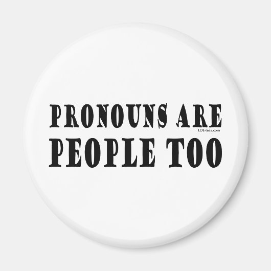 Pronouns Magneet (Voorkant)