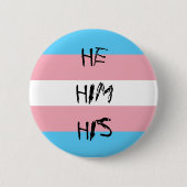 Pronouns Ronde Button 5,7 Cm (Voorkant)