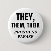 Pronouns Sjabloon Button (Voorkant)