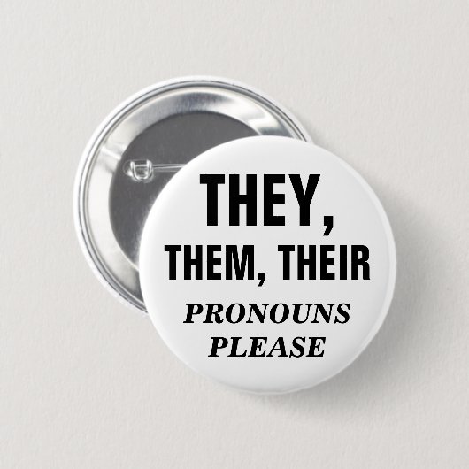 Pronouns Sjabloon Button (Voorkant /achterkant)