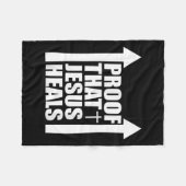 Proof That Jesus Heals - I Am Healed - Christian Fleece Deken (Voorkant (Horizontaal))
